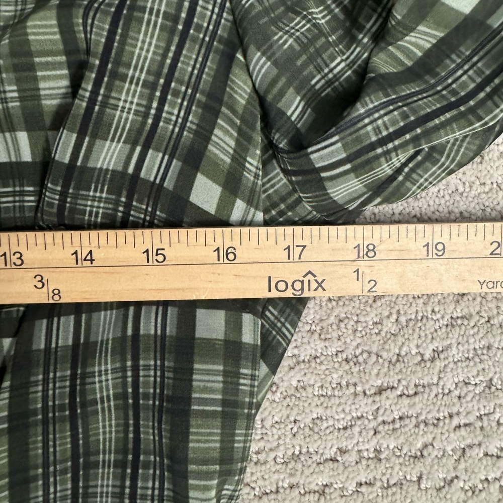 Gal Meets Glam Green Plaid Long Sleeve Shirt Dress Size 6 NWT Blogger Favorite - Picture 11 of 16
